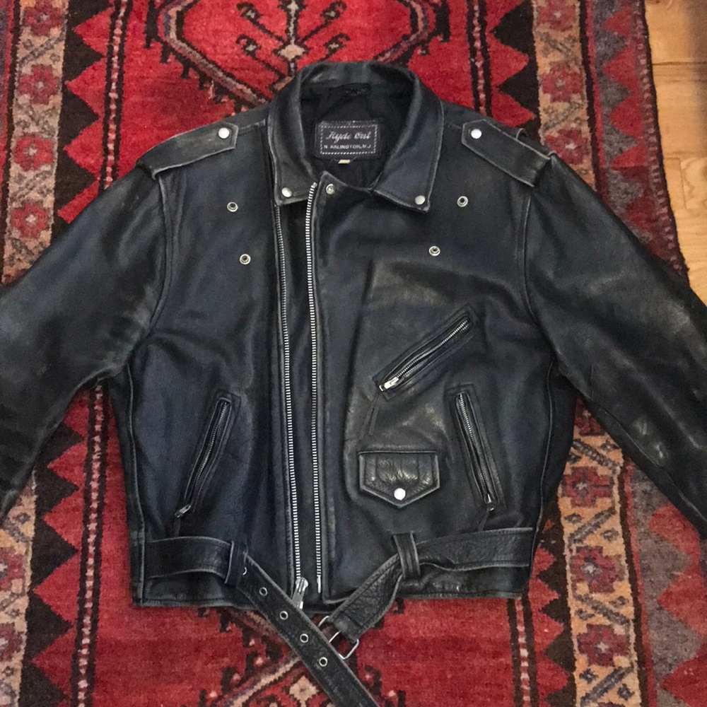 Vintage Leather Motorcycle Jacket